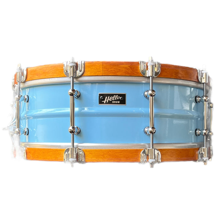 Hello Drum Snare - Powder Blue Aluminum 5x14