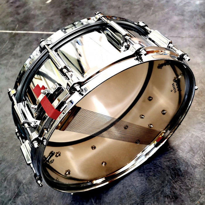 ASBA 5.5 x 14 Snare Drum - Chrome Over Steel DC hoops - Drum Supply House