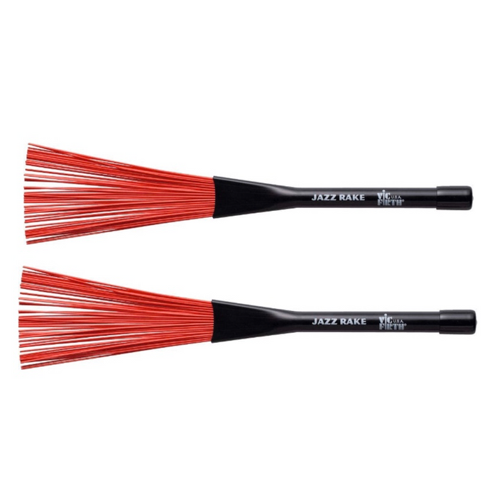 Vic Firth Jazz Rake red plastic brushes