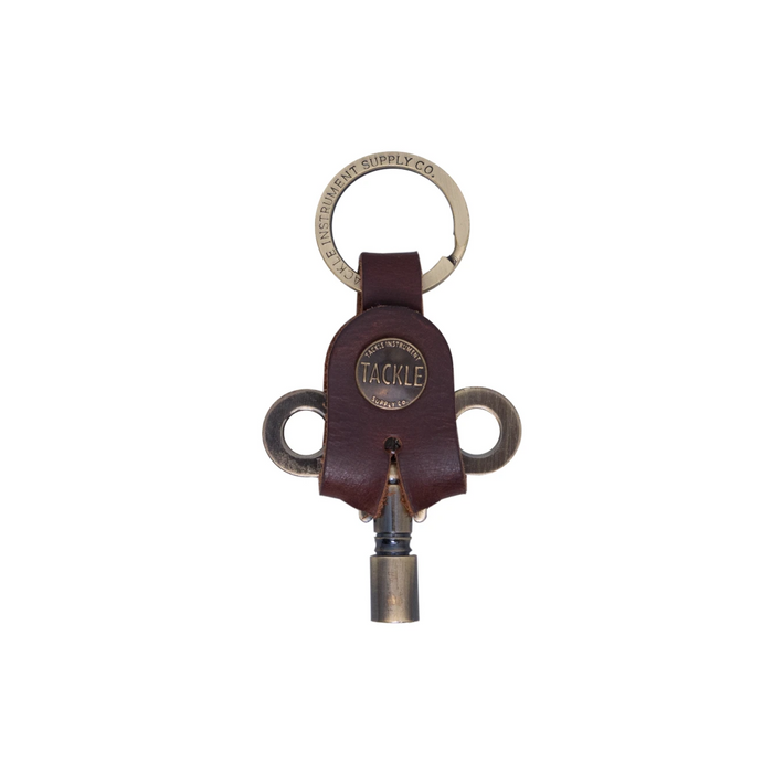 Tuning Key TACKLE Handmade TimeKeeper Drum Key w/ Leather Sleeve KeyRing