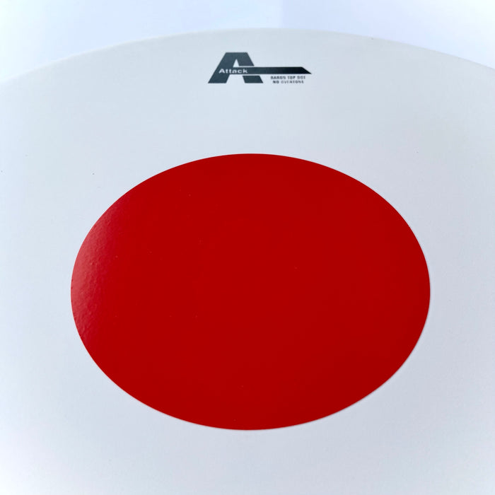 Attack Baron drumhead 14 in Coated Red Dot