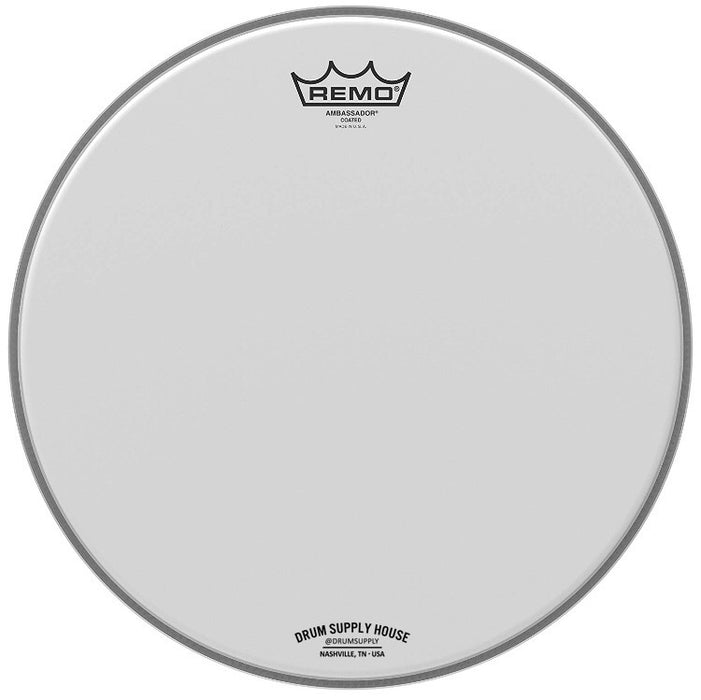 Logo Ambassador drumhead Coated/Hazy TWO pack - 14 Inch by Remo