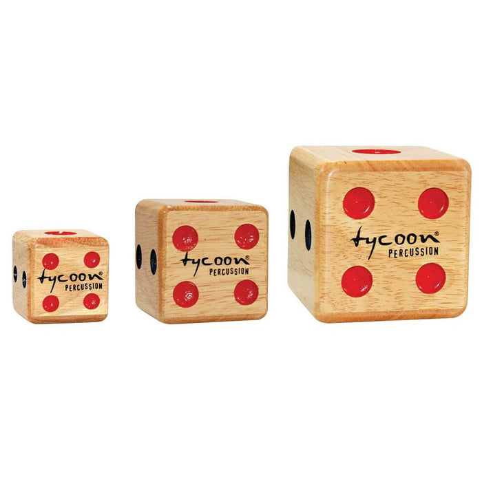 Tycoon Percussion Set Of 3 Dice Shakers