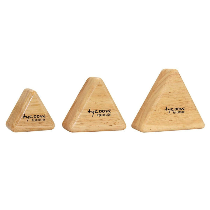 Tycoon Percussion Set Of 3 Triangle Wood Shakers
