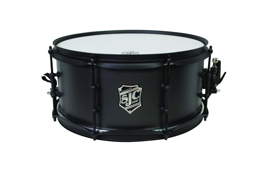 SJC Pathfinder Snare Drum 6.5x14 Galaxy Grey - Black Hardware
