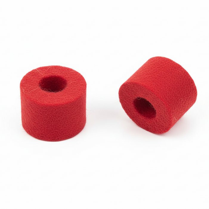 Color felts Hi-Hat Clutch Felts 2 Pack RED