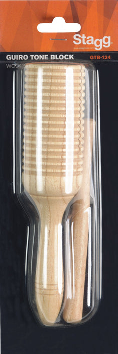 GTB-124 Guiro Tone Block and Beater