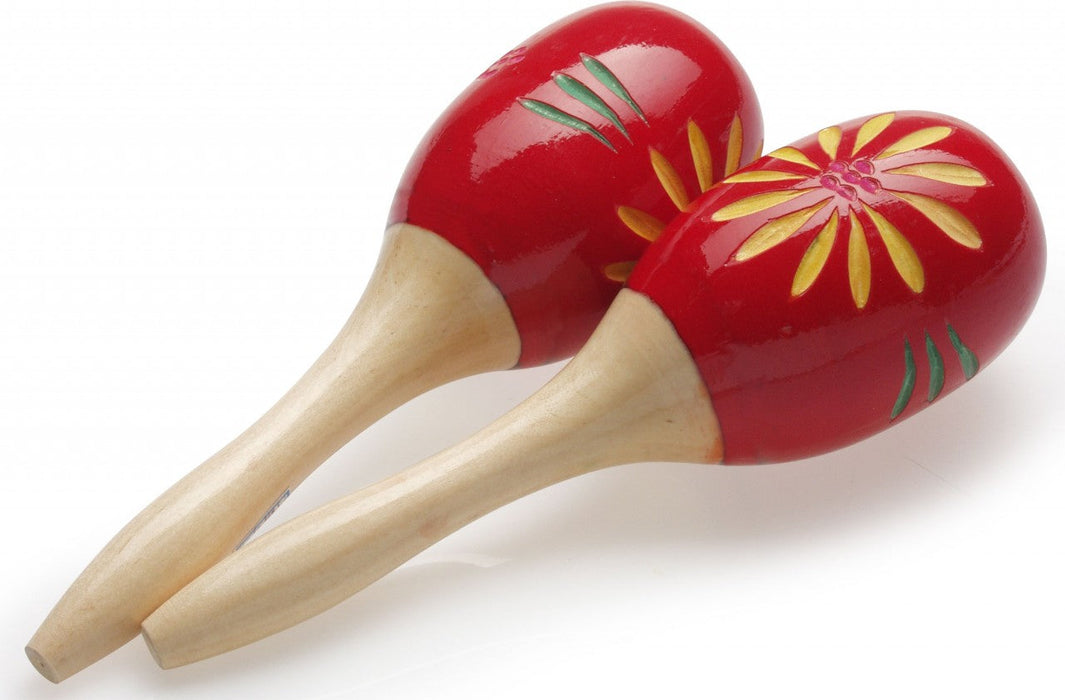 MRW-16 Wood Maracas Oval Red