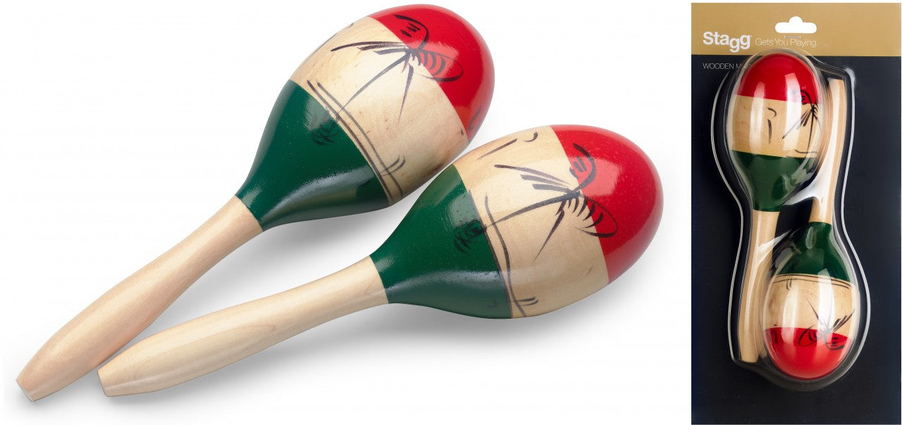MRW-26M Wood Maracas Oval Mexican