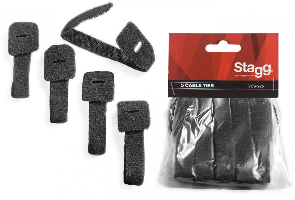 VCS-225 Velcro Cable Ties Pack of 5
