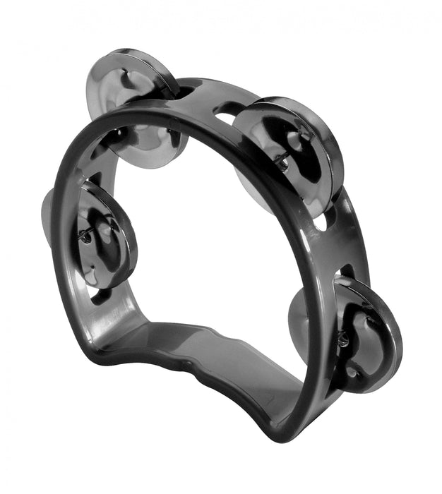 TAB-MINI/BK Cutaway Tambourine 4 Jingle Black