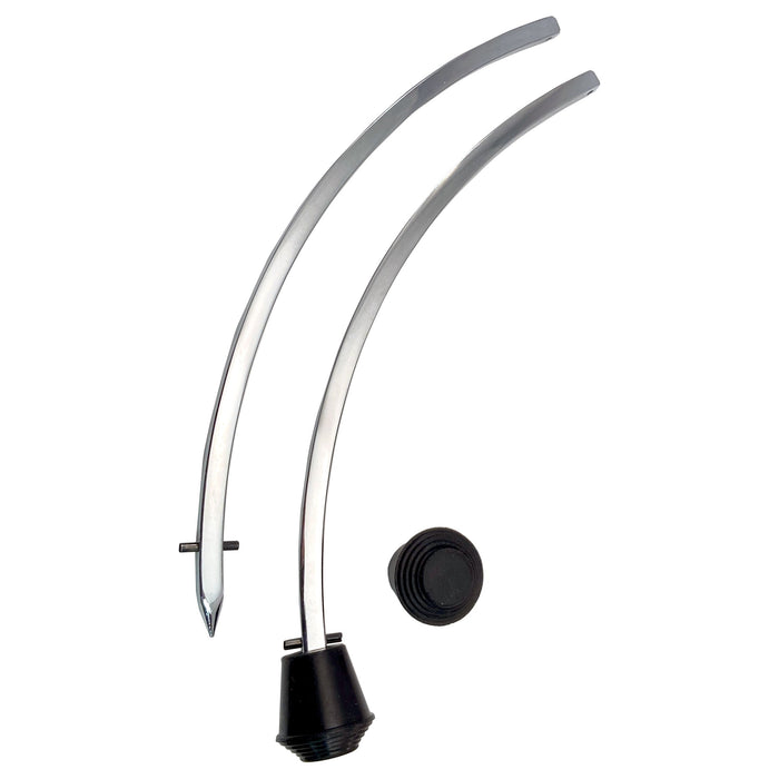 Danmar 3/8" Curved Bass Drum Spurs - 11.5" long