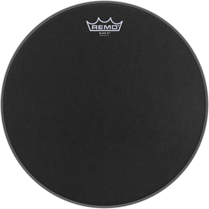 Remo Emperor X Black Suede Drumhead 14" + Black Dot