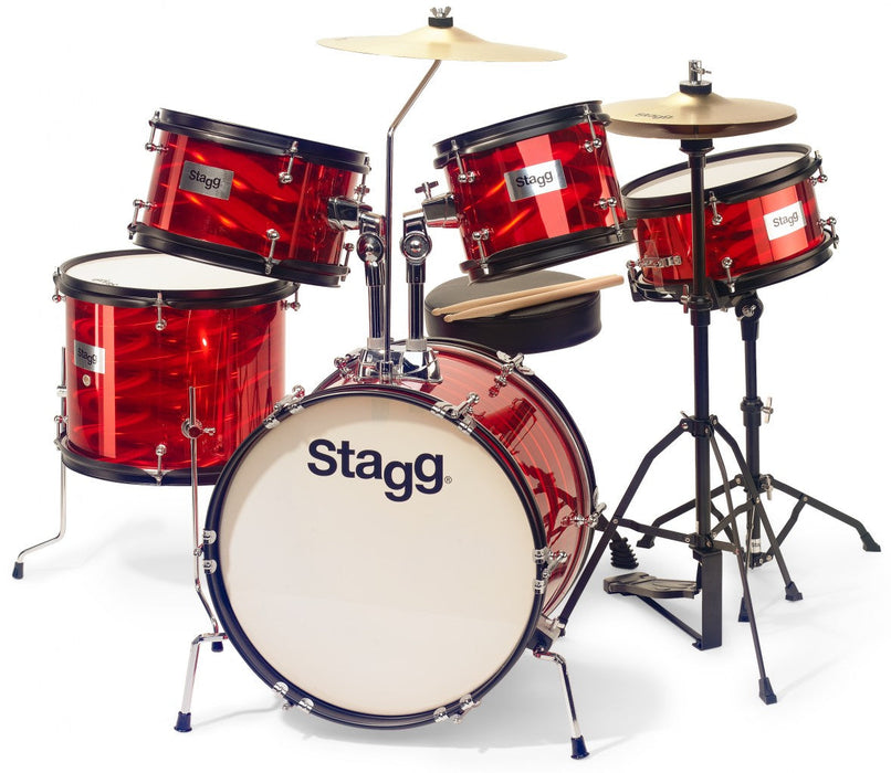 TIM JR 5/16 5-Piece 16" Junior Drumkit Red