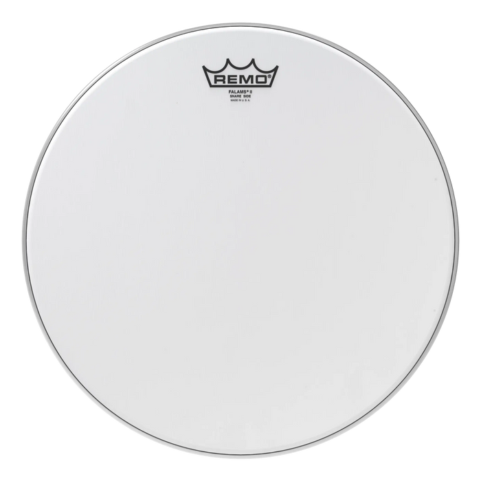 Remo FALAMS II Snare Side Head - Crimped - SMOOTH WHITE 14 inch