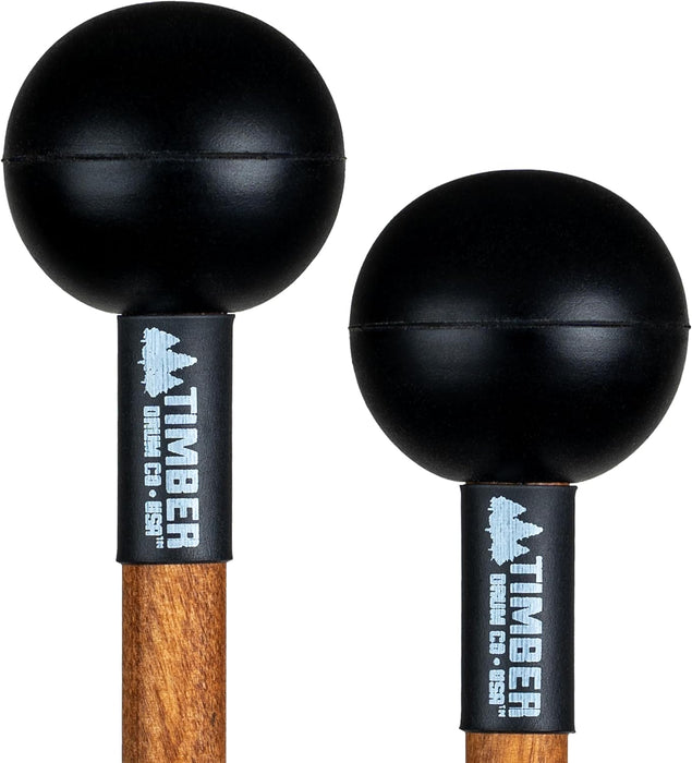 Timber Drum Comapny Timpani Mallets Medium Felt Sticks for Drum Set, Cymbal Roll, Percussion  Birch Wood Handles 15.25"