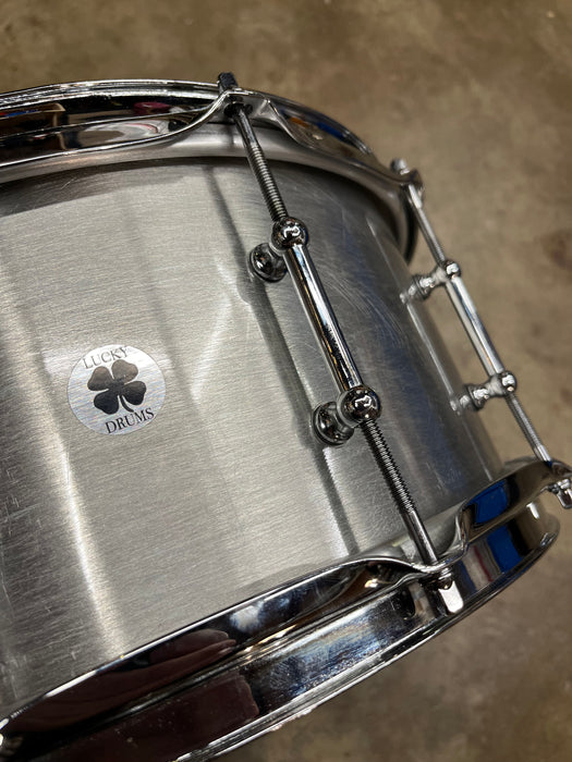 Lucky Drum Co 6.5 x 14 Snare Drum - Aluminum - Brushed Finish
