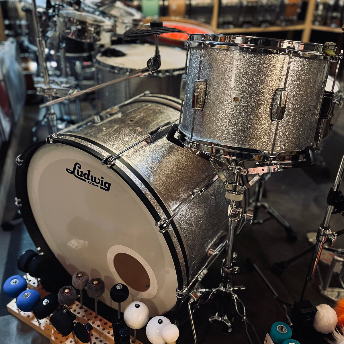 LUDWIG CLUB DATE 13/16/24 3PC ドラムキット シルバースパークル