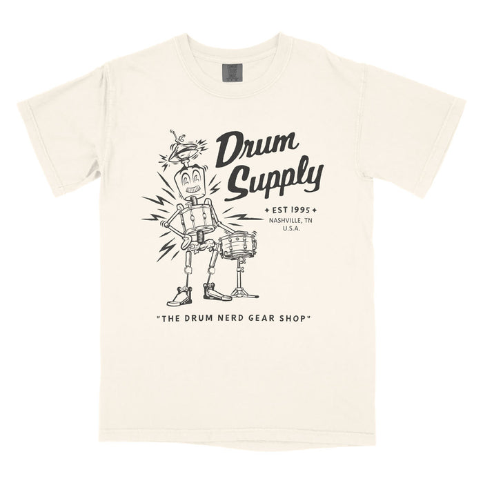 Drum Supply T shirt - Robot Drum Guy