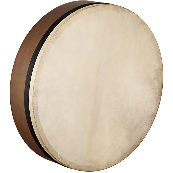 Meinl Artisan Edition Mizhar 18" x 4" Goat Skin Head Walnut Brown