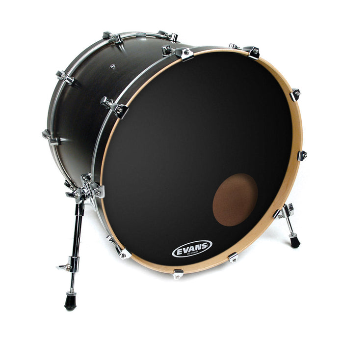 Evans 22" Onyx Resonant Satin Black w/ 5" Port Hole