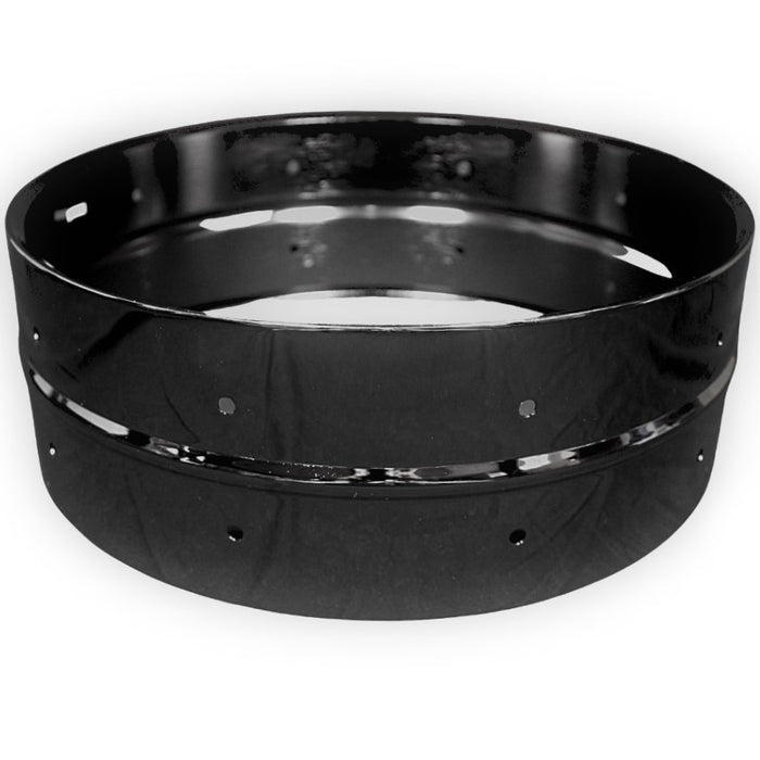 Black Brass Shell Drilled 10 Lug - 5 x 14