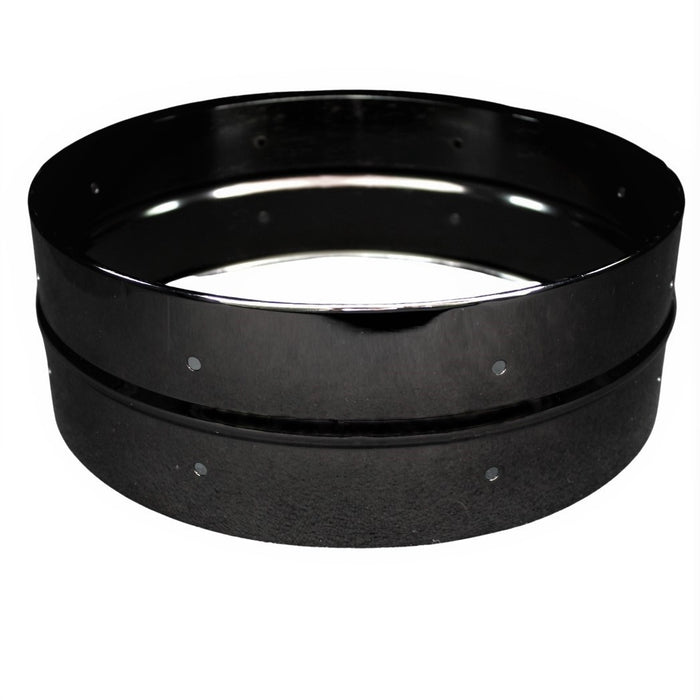 Black Brass Shell Drilled 8 Lug - 5 x 14