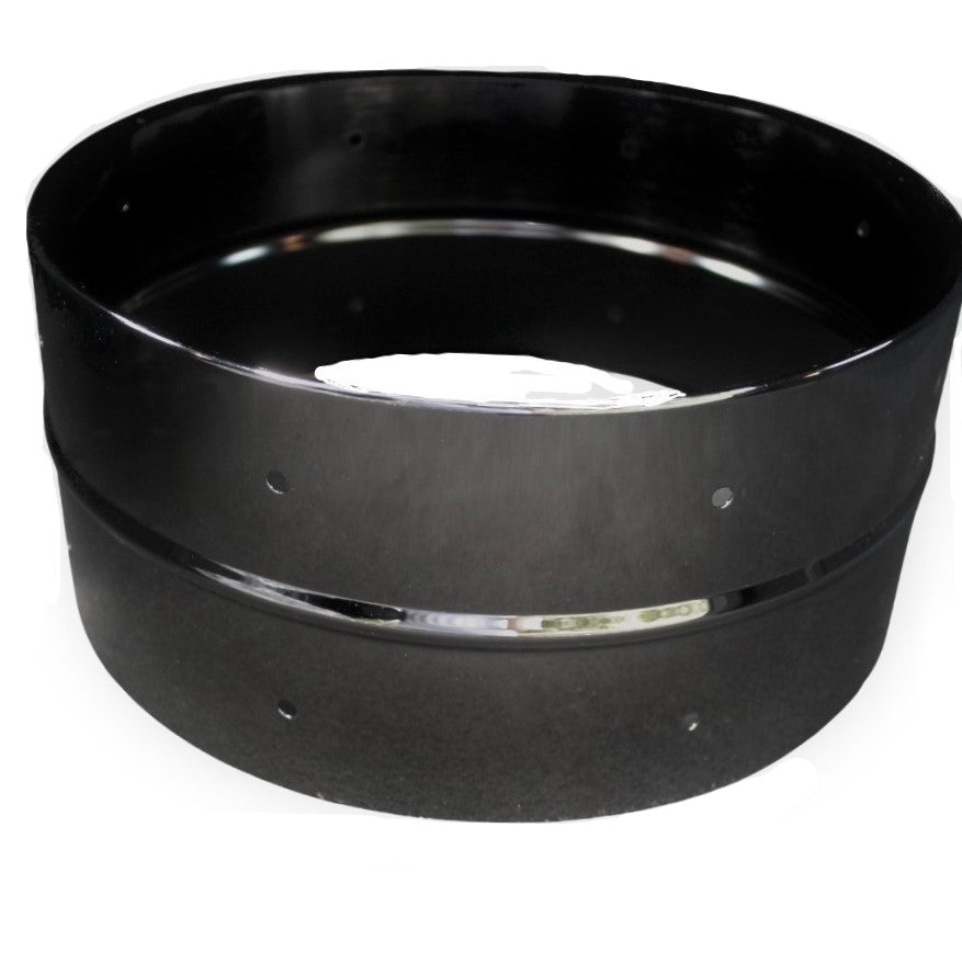 Black Brass Shell Drilled 8 lug - 6.5 x 14 — Drum Supply