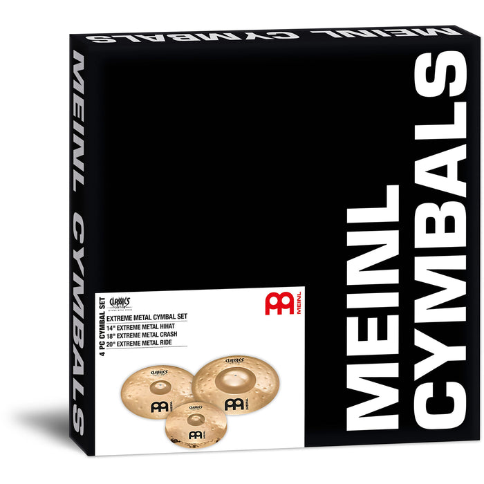 Meinl Classics Custom Matched Set, 14" Hihats/18" Crash/20" Ride