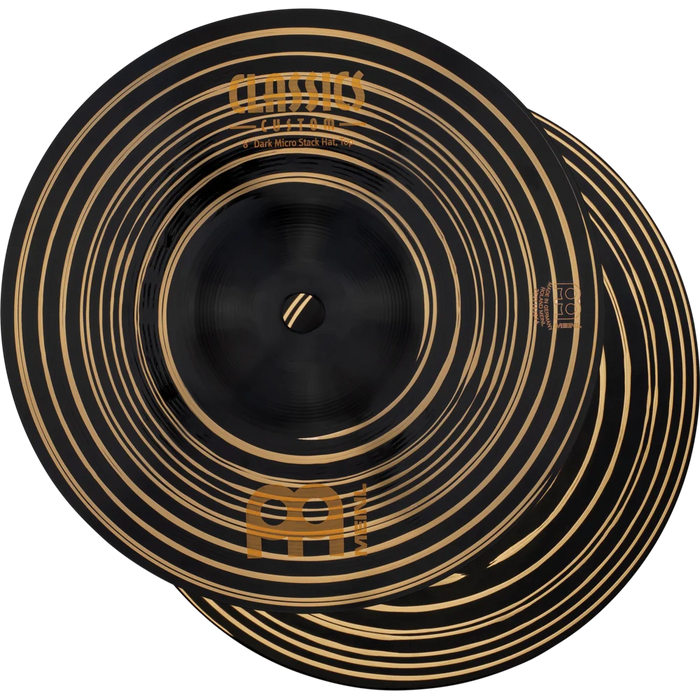 Meinl Classics Custom Dark Micro Stack Hi Hat Cymbals 8" PAIR