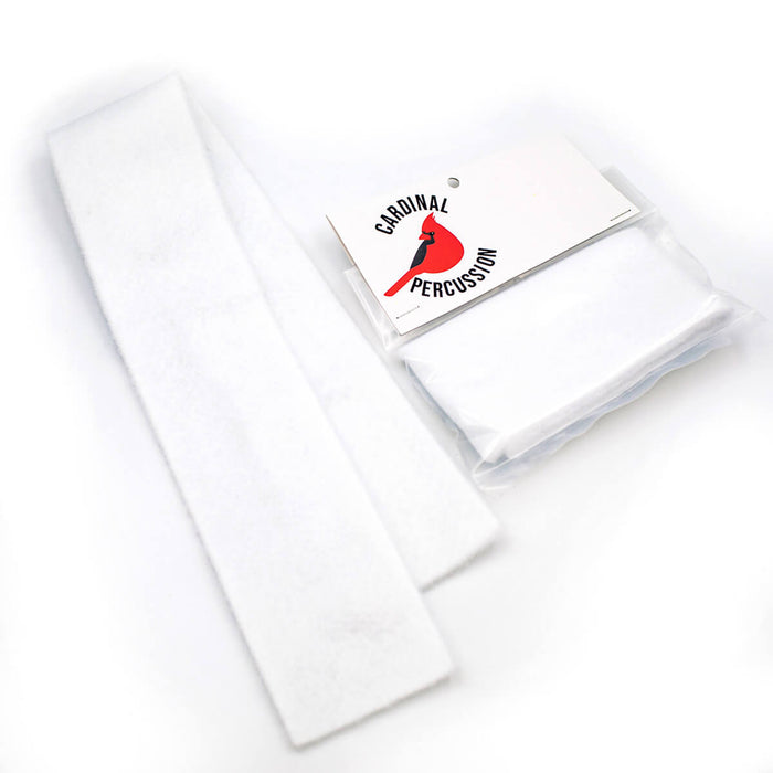Cardinal Percussion Bass Drum Felt Strips - 2 pack