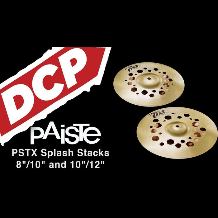 Paiste PST X Splash Stack Cymbals 8"/10"