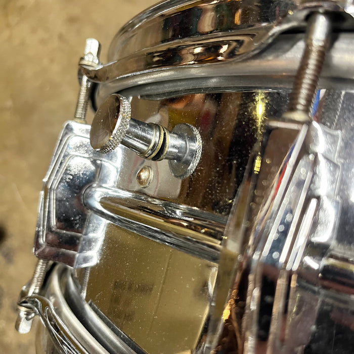 Ludwig Supraphonic 5 x 14 COB Chrome Over Brass Pre Serial - Early 1960s USED VINTAGE Snare Drum