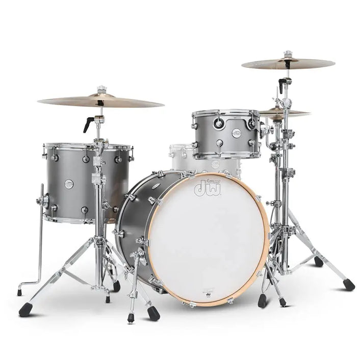 DW Limited Edition Design 3pc Drum Set 22/12/16 Titanium Satin