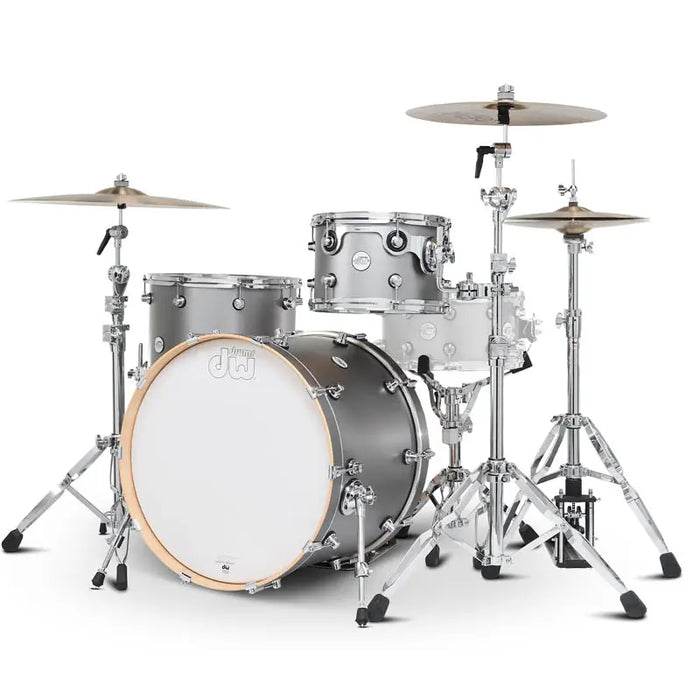 DW Limited Edition Design 3pc Drum Set 22/12/16 Titanium Satin