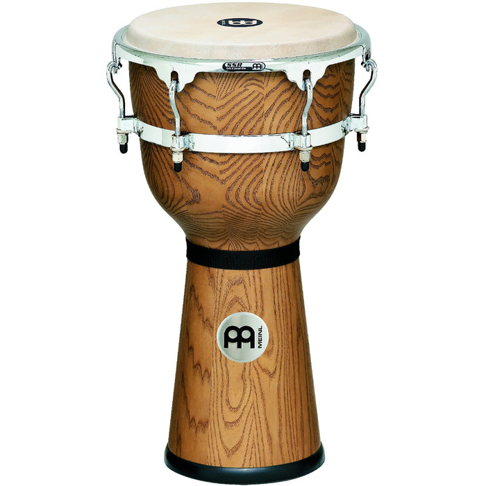 Meinl Floatune Series Wood Djembe 12" - Zebra Finished Ash