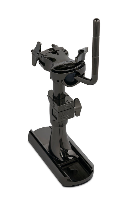 DW Bass Drum Mounted Single Tom Arm w/ Slide Track Black Nickel