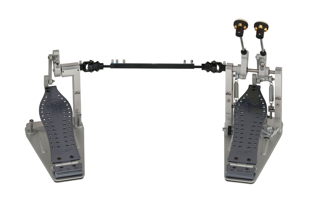 DW MFG Series Machined Direct Drive Double Bass Drum Pedal with Extended Footboard
