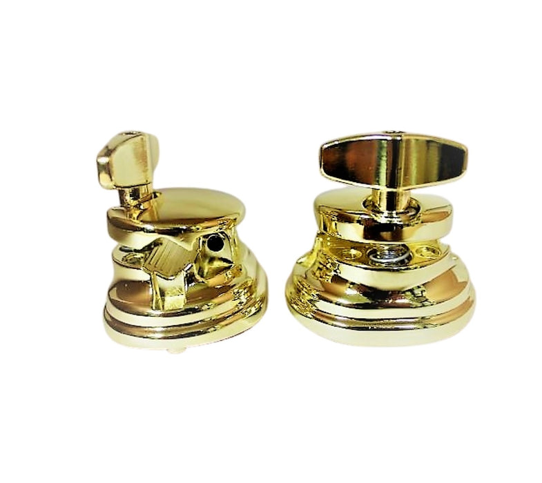 Tom Bracket - Deluxe - Round Hinged  - BRASS