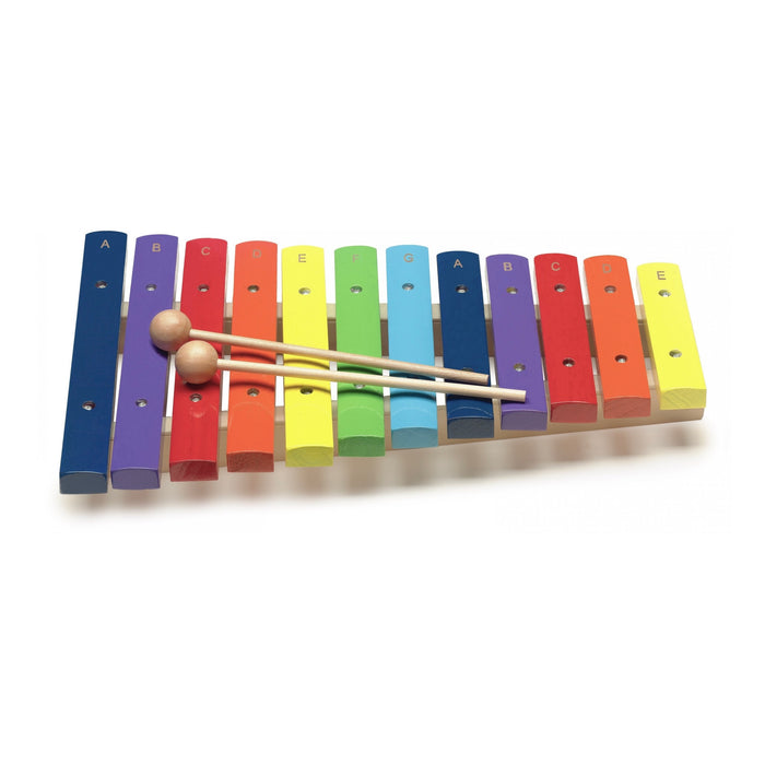 XYLO-J12 Wooden Xylophone RAINBOW