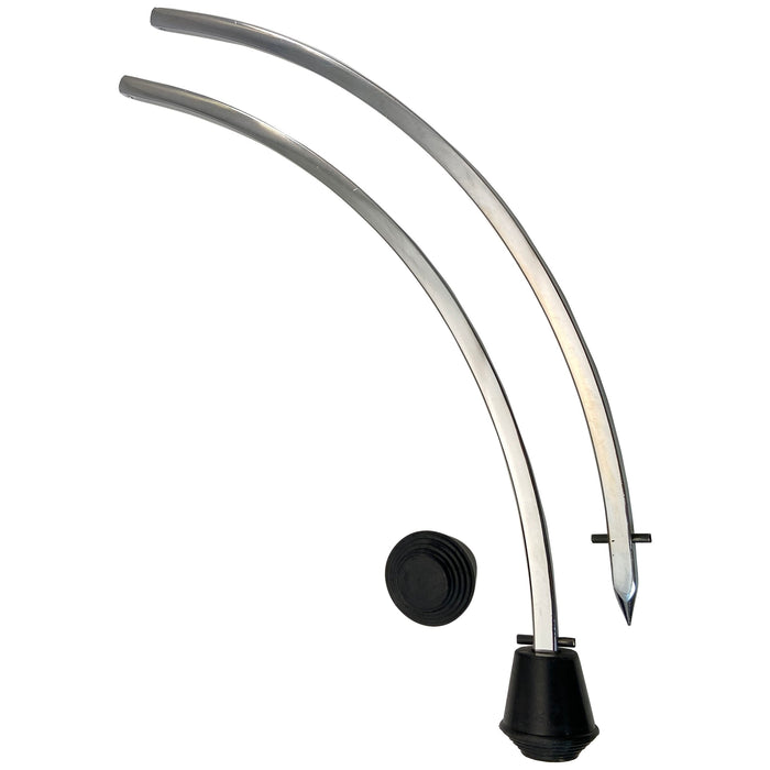 Danmar Ludwig Reproduction Curved Bass Drum Spurs fits 22" and larger drums