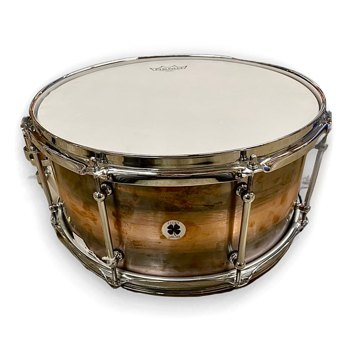 Lucky Drum Co 6.5 x 14 Snare Drum - Copper - Patina Ducco Finish