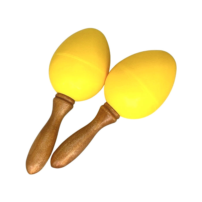 EGG-MA S/YW 2Pc Egg Maracas Yellow