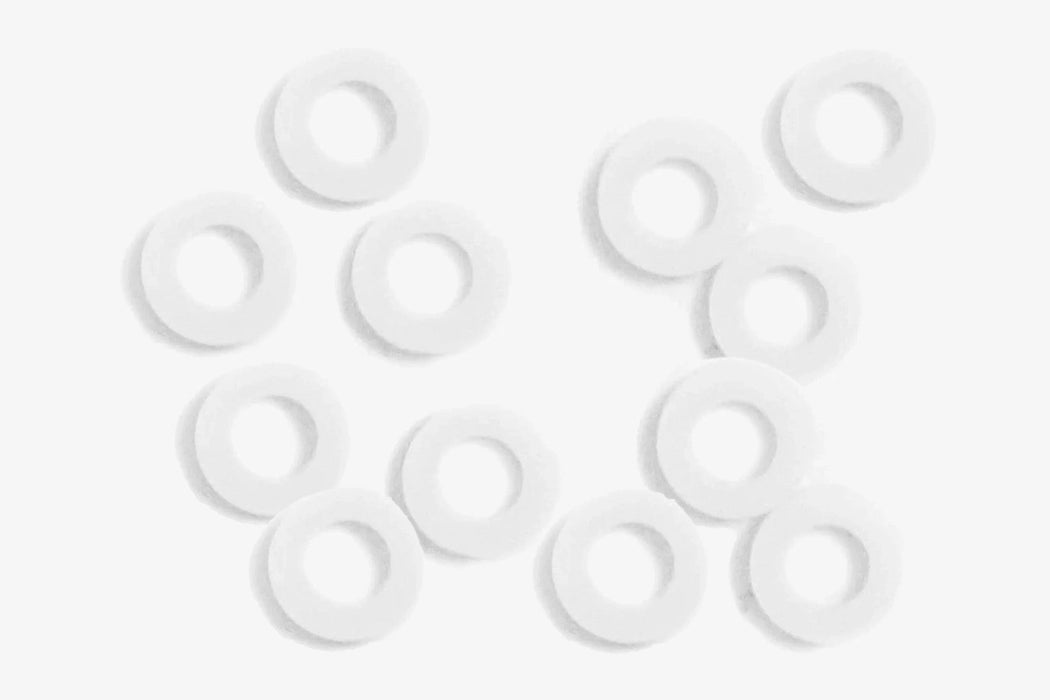 Washers Nylon- for Tension Rod Deluxe - Polycarbonate - White - WS-008PC