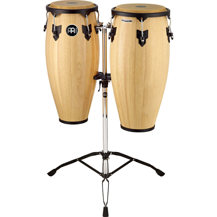 Meinl Headliner Wood Congas 10" & 11" Set, Incl. Stand, Natural