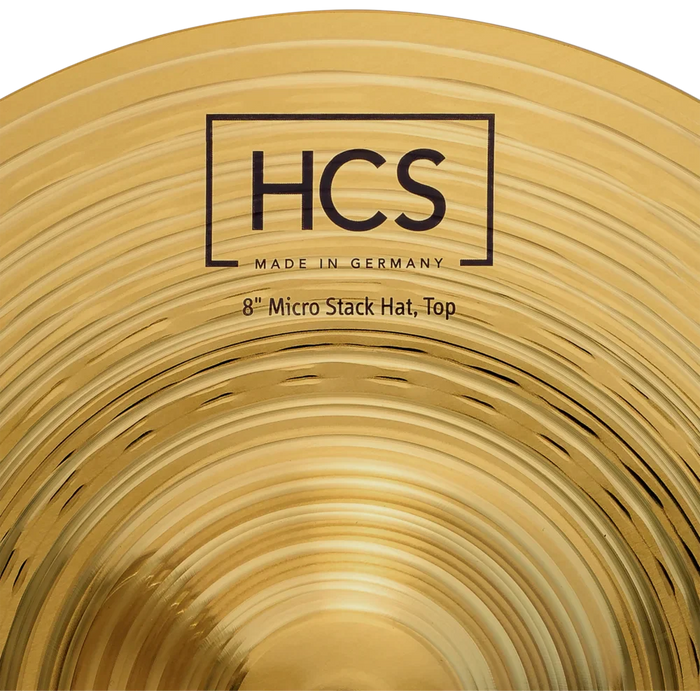 Meinl HCS Micro Stack Hi Hat Cymbals 8" PAIR