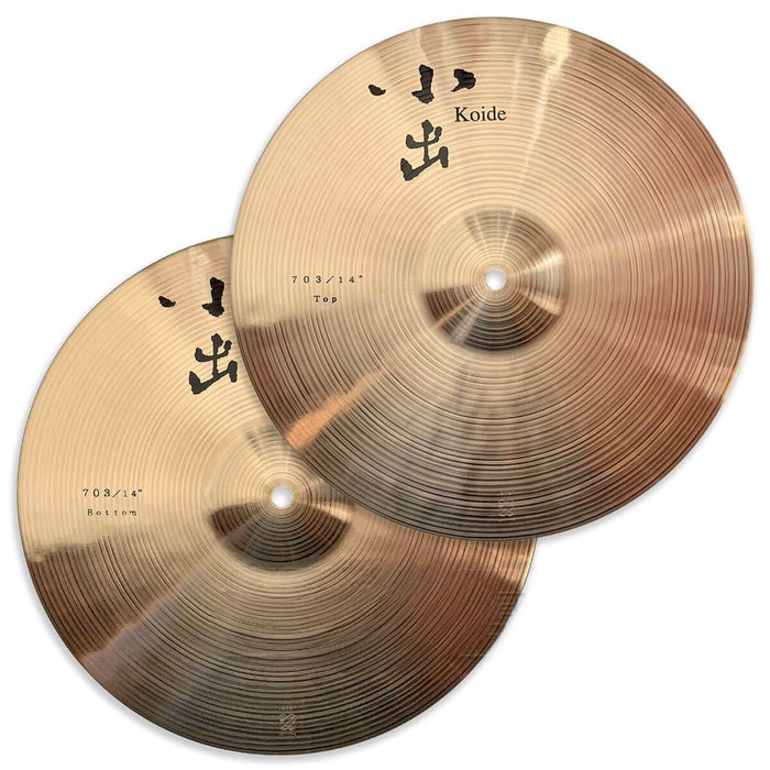 Koide 703 Traditional Hi Hat Cymbals 14"