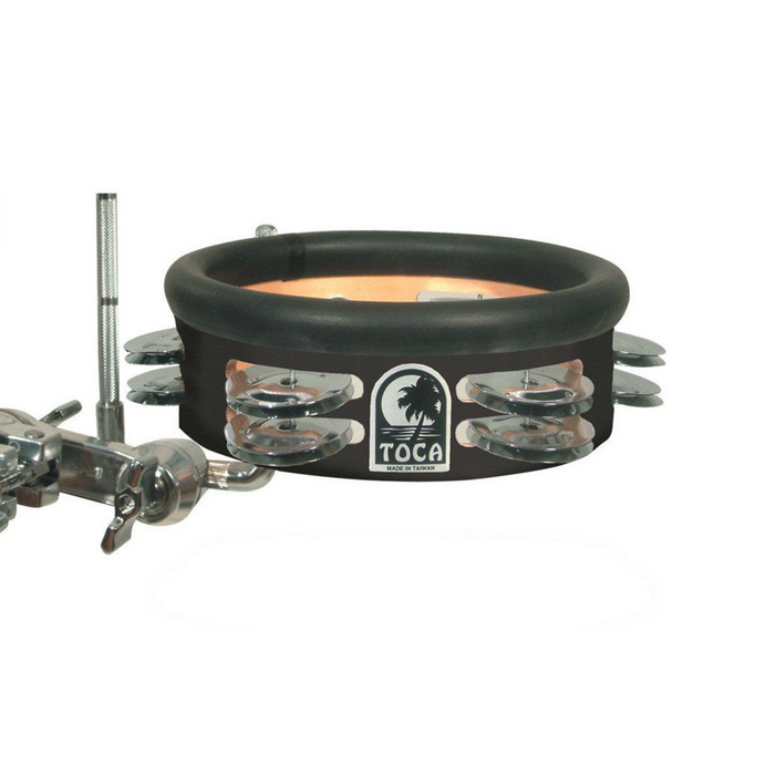 Toca TD-JHMTP1-BK Jingle-Hit Tambourine With Mount BLACK TD-JHMTP1-BK