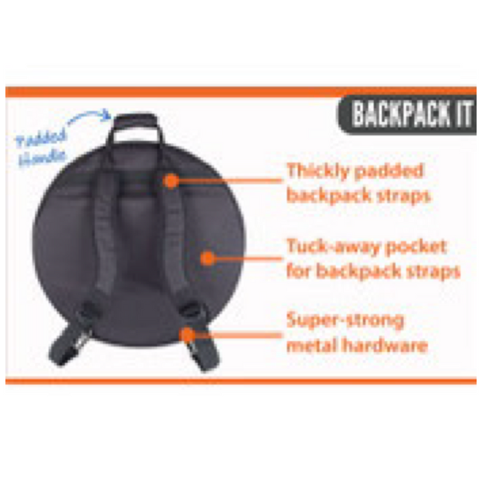 Protec HR231 Heavy Ready Series Cymbal Bag with 2 Padded Dividers & Backpack Straps