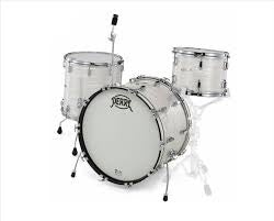 Pearl President Deluxe 3pc Drum Set 12 14 20 Silver Sparkle USED